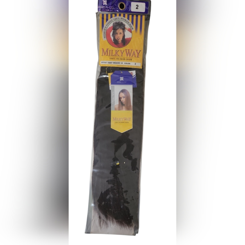 Milky Way Yaky Weave 100% Human Hair 14" Color #2